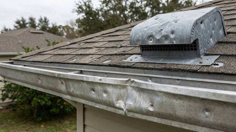 Urban Shield Roofing Dented Gutters, Vents, and Flashing